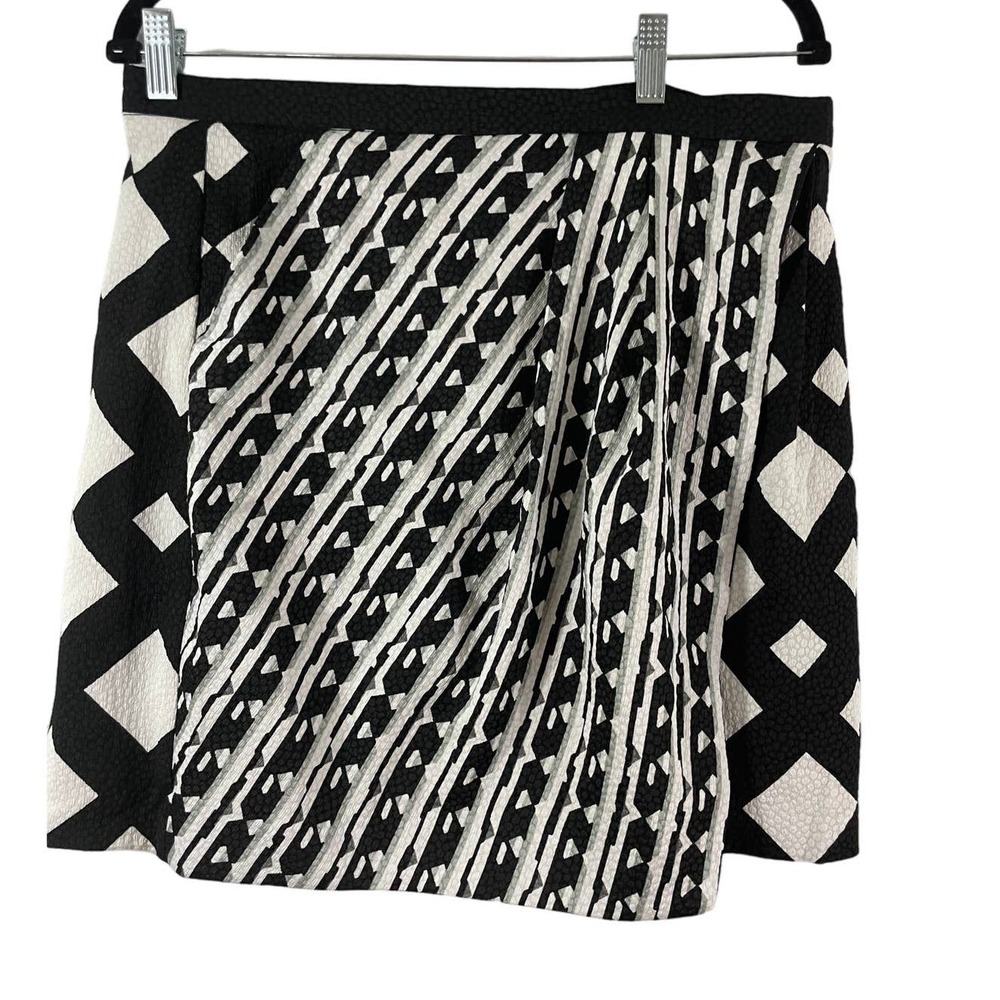 NWT Size 14 Skirt Geometric Black White Peter Piloto Target Faux Wrap Women